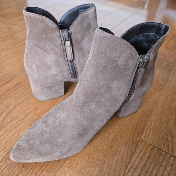 Cole Haan Elyse Brown Suede Ankle Boots In Bison Size 8 - Picture 6 of 15